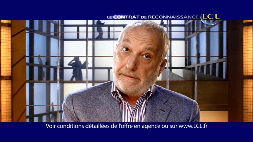 Publicité LCL avec François Berléand
